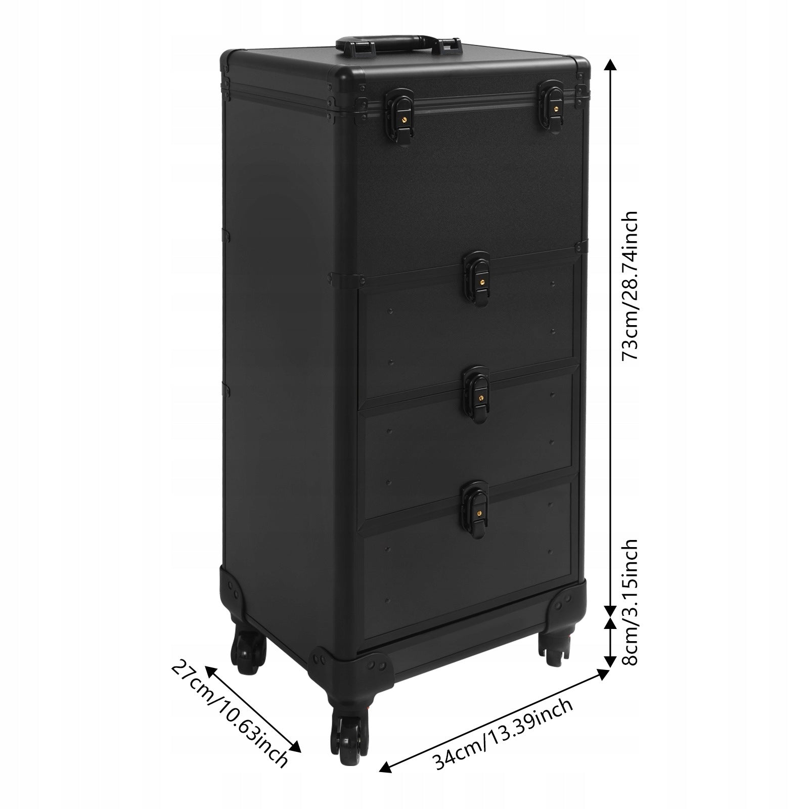 MOBILE COSMETIC ORGANIZER COSMETIC TROLLEY WITH DRAWERS Packaging status original