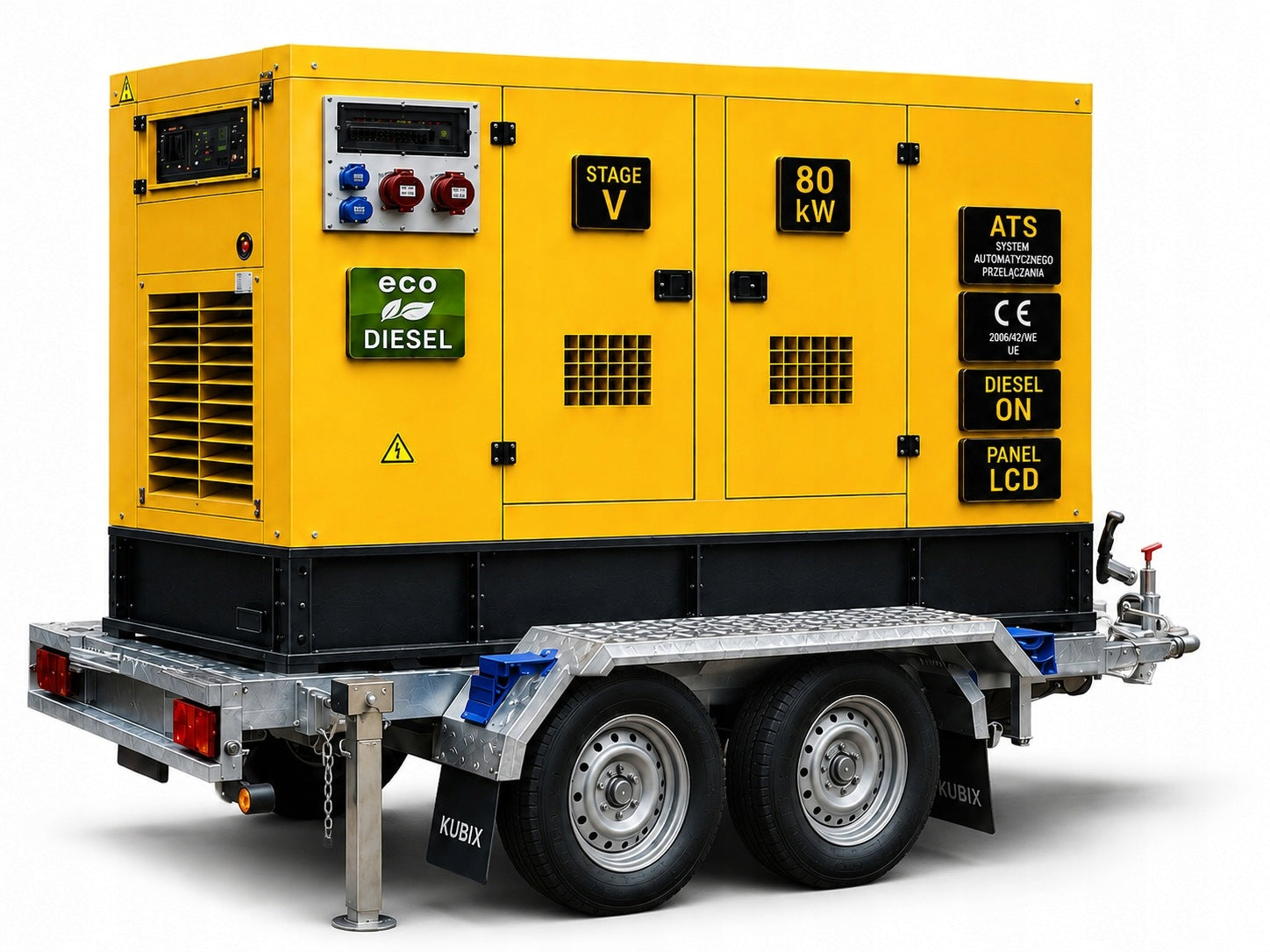MOBILE GENERATOR SET GENEZO 80 KW 3-F 80 KW,100 KVA ATS (SZR)
