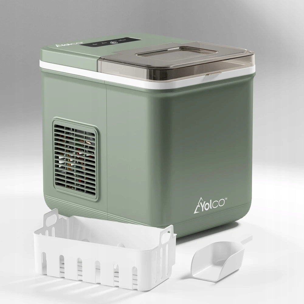 MOBILE PORTABLE ICE MAKER Yolco 12V 24V 230V SAND FOR CAR CAMPING Packaging status original