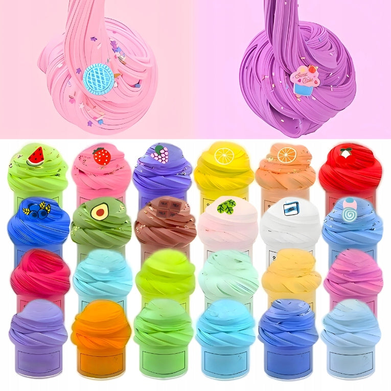 MODELING CLAY FRAGRANT 24 COLORS FOAM SLIME PLAYDOUGH SENSORY Brand BOUNN