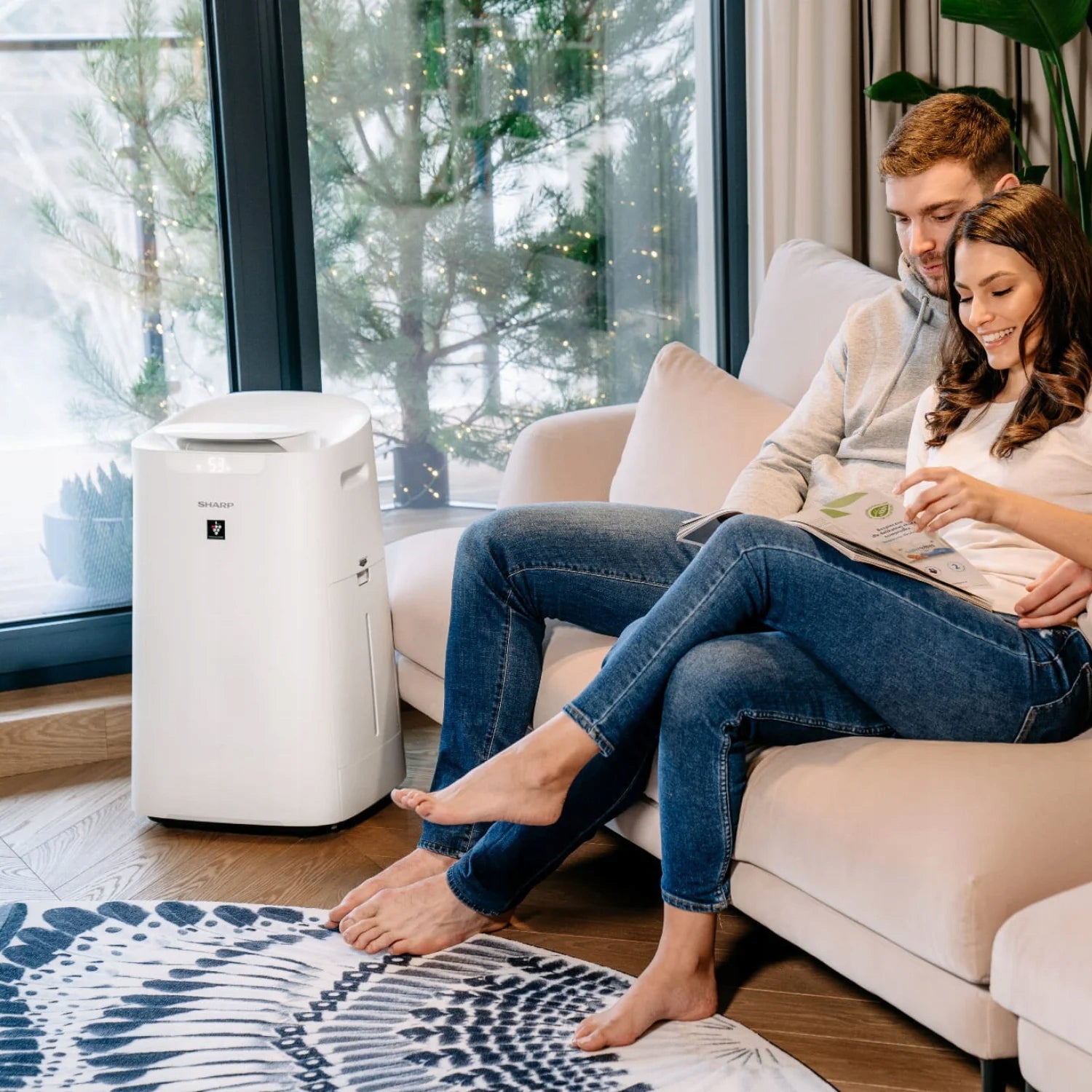 MODERN AIR PURIFIER HUMIDIFIER IONIZER SCHARP UA-KIL80E-W Packaging status original