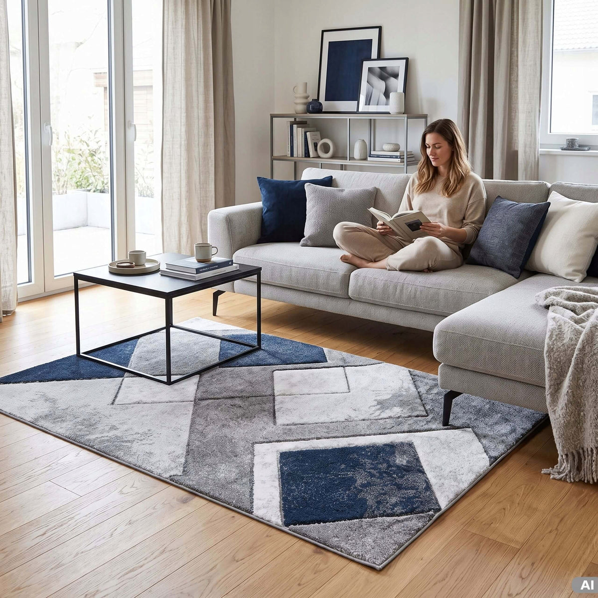 MODERN CARPET FOR BEDROOM LIVING ROOM FASHIONABLE SOFT DURABLE 120X170 Manufacturer code DYWAN DO SALONU SYPIALNI NOWOCZESNY MODNY