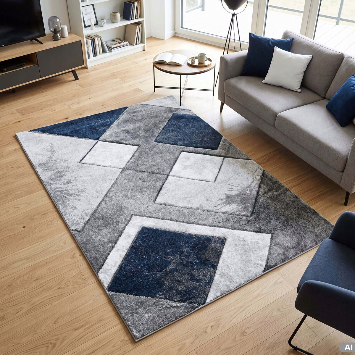 MODERN CARPET FOR BEDROOM LIVING ROOM FASHIONABLE SOFT DURABLE 120X170 Packaging status original