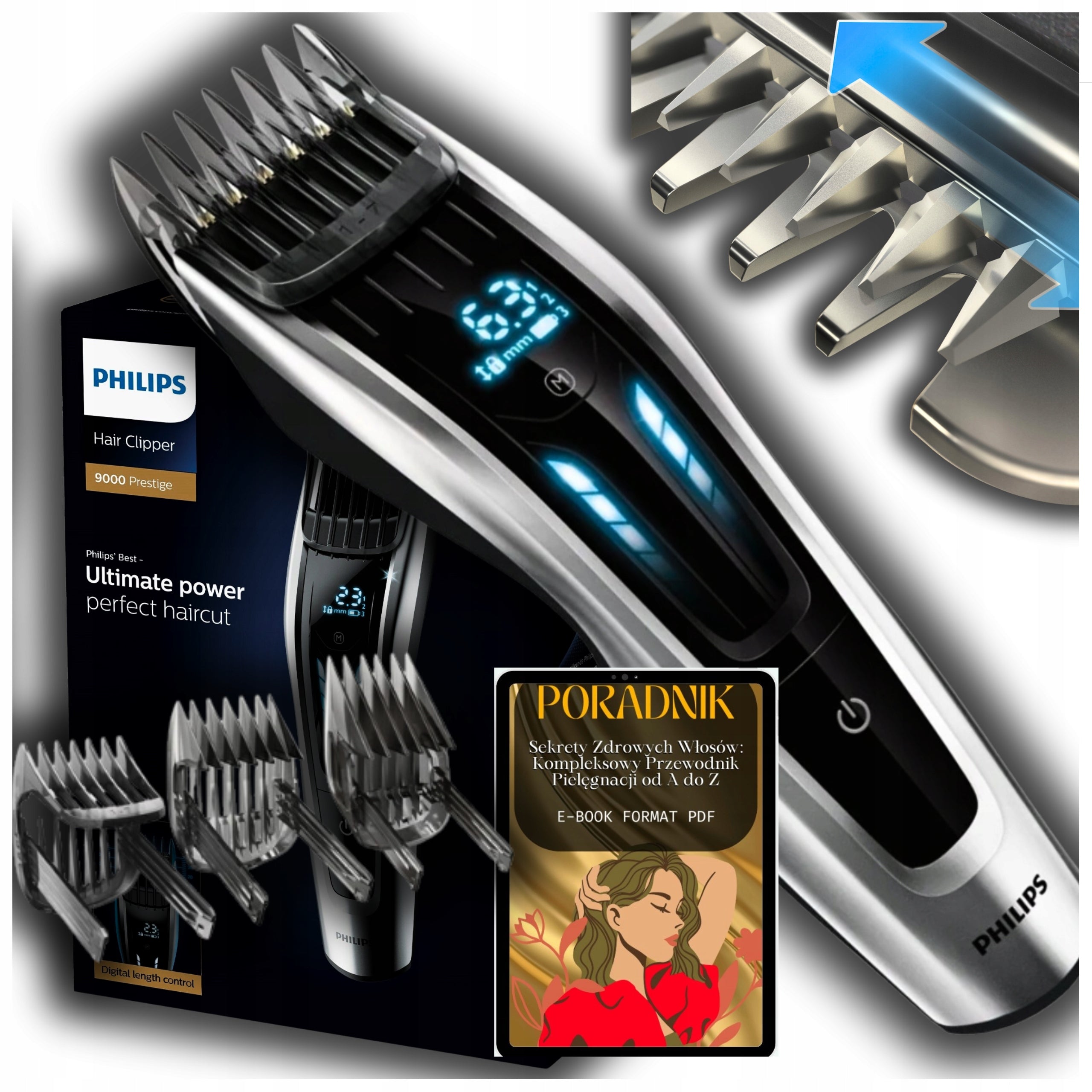MODERN HAIR CLIPPER PHILIPS BEARD SHAVING SOLID!