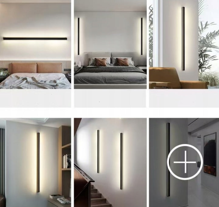MODERN LED WALL LAMP WALL SCONCE INDOOR LONG 60 CM Manufacturer code 1037-WL-9 Black