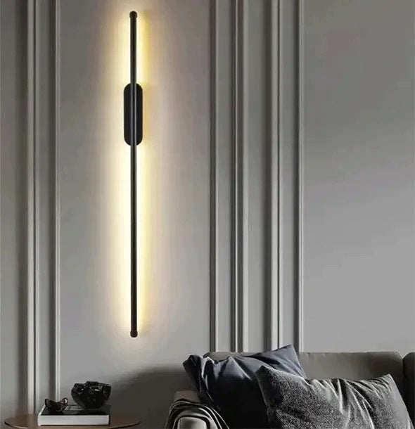 MODERN LINEAR WALL LAMP INTERIOR BLACK LONG LED WALL LAMP 60CM Packaging status original