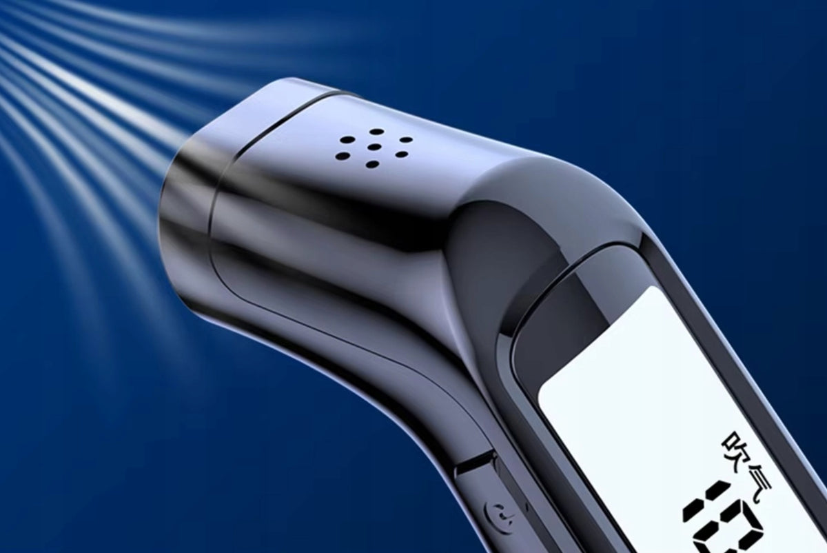 MODERN NON-CONTACT BREATHALYZER MOUTHLESS LED DIGITAL DISPLAY v2.1 Manufacturer code NOWOCZESNY ALKOMAT BEZKONTAKT. BEZUSTNIKOWY