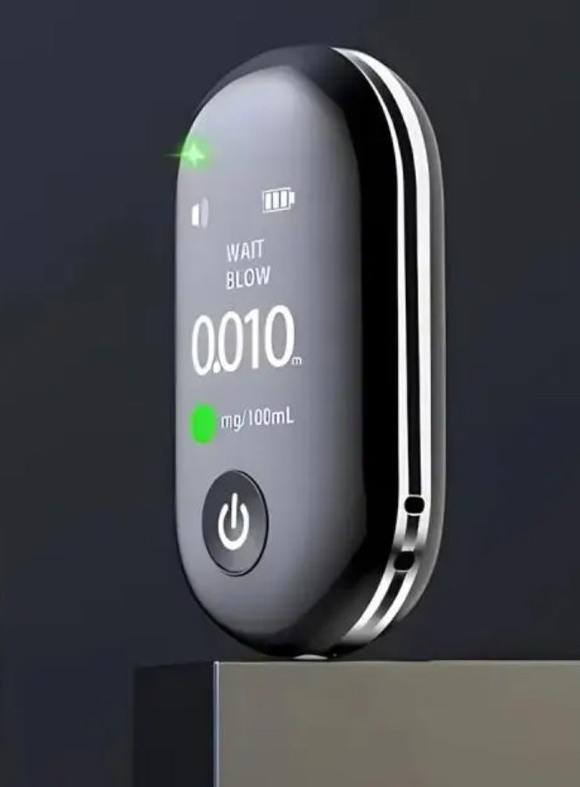 MODERN NON-CONTACT BREATHALYZER MOUTHLESS LED DIGITAL DISPLAY v4.0 Packaging status original
