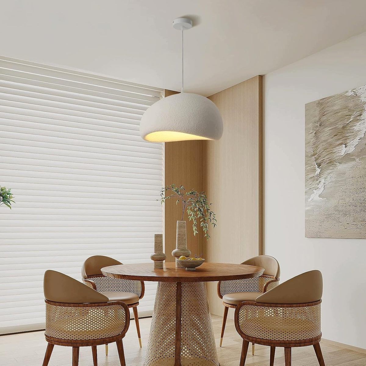 MODERN PENDANT LAMP 40CM WITH E27 WHITE SCREEN WABI SABI NEST BIRD Kind pendants