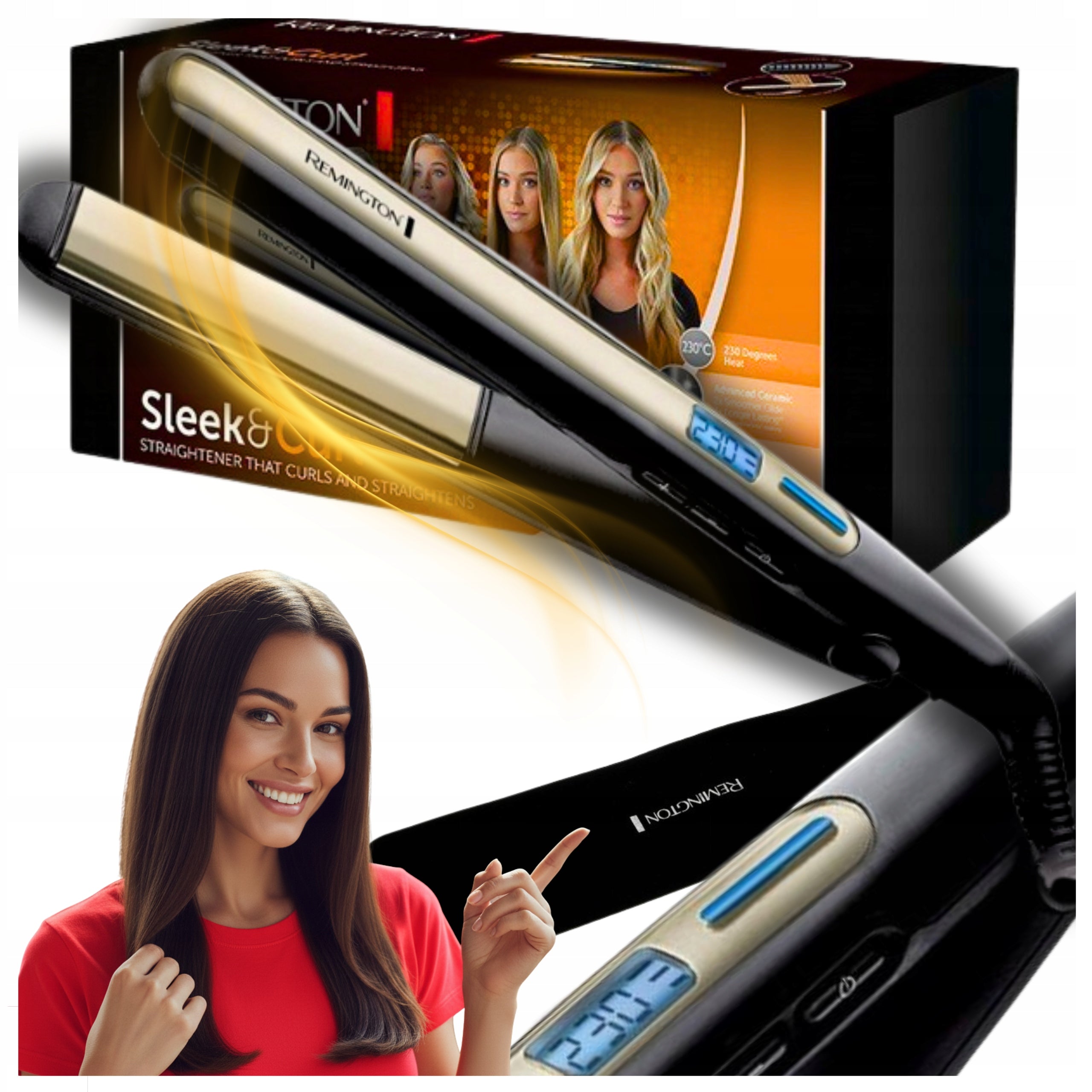 MODERN STRAIGHTENER REMINGTON FOR PROFESSIONAL CERAMIC HAIR!