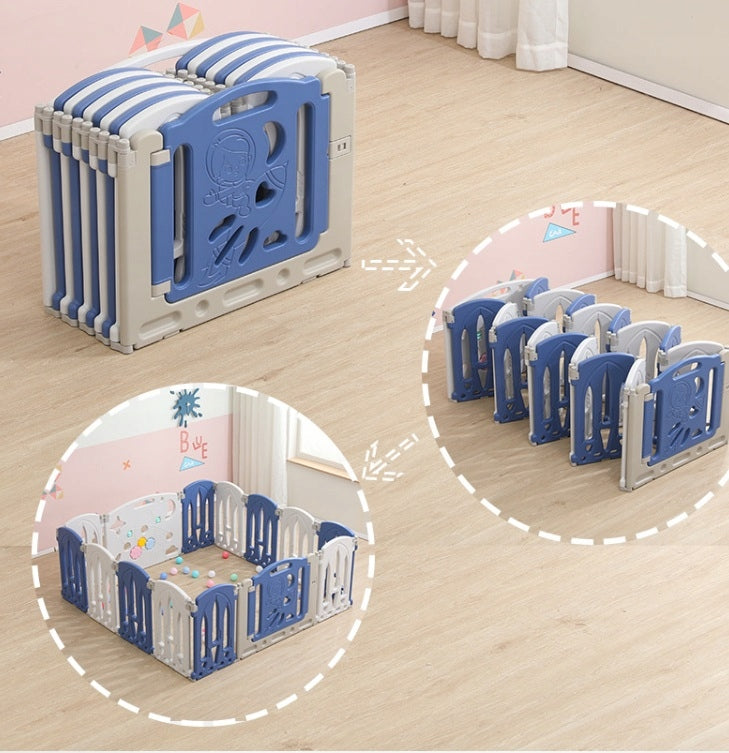 MODULAR FOLDING PLAYPEN FOR CHILDREN DRY POOL 16+2 PINK AND WHITE Manufacturer code 637568
