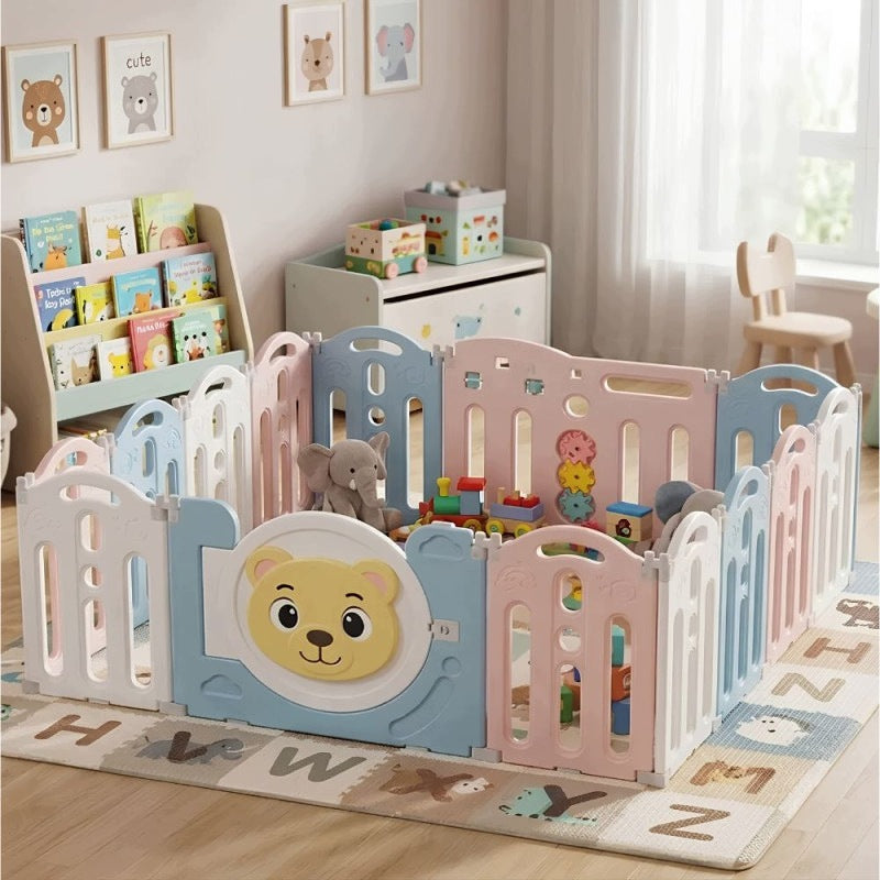 MODULAR PLAYPEN FOR CHILD HOMESTEAD BARRIER FENCE DRY POOL RX13 Packaging status original