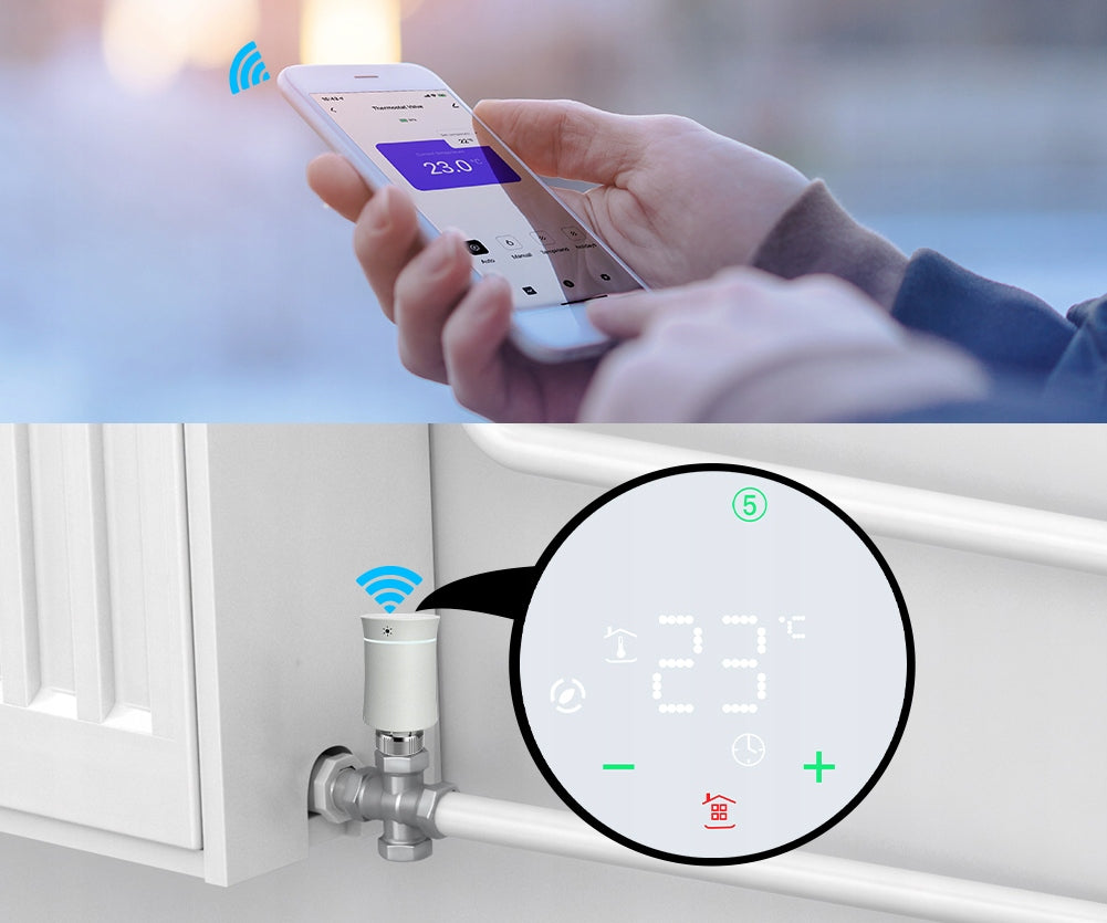 MOES SMART HEAD THERMOSTAT TUYA ZIGBEE Packaging status original