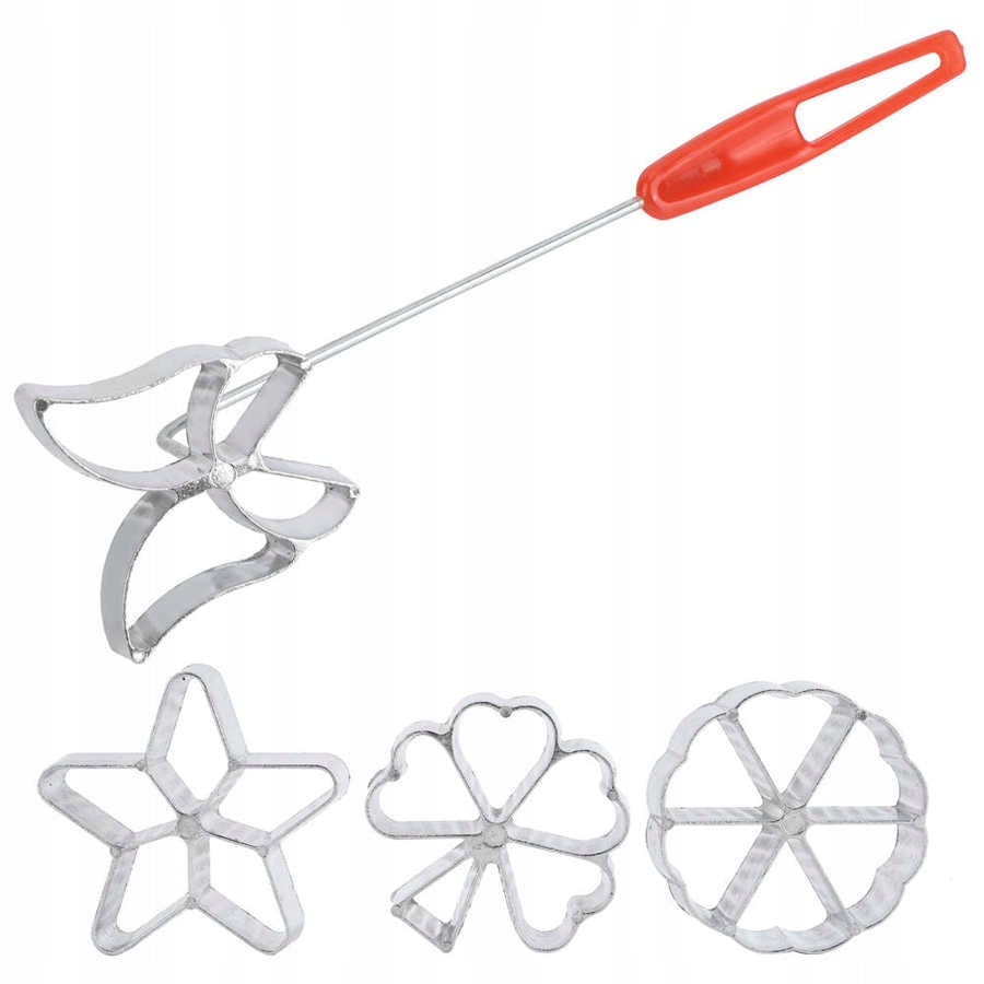 MOLD MOLDS BAKING MOLD FRYING COOKIES ROSETTES 4pcs robot #32 Brand no brand