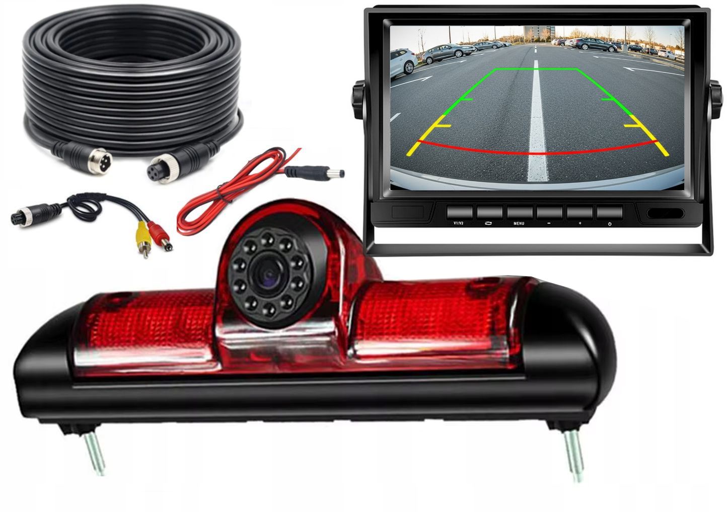 MONITOR REVERSING CAMERA DUCATO BOXER JUMPER 2006-2022 HD FISHEYE 170 DEGREE