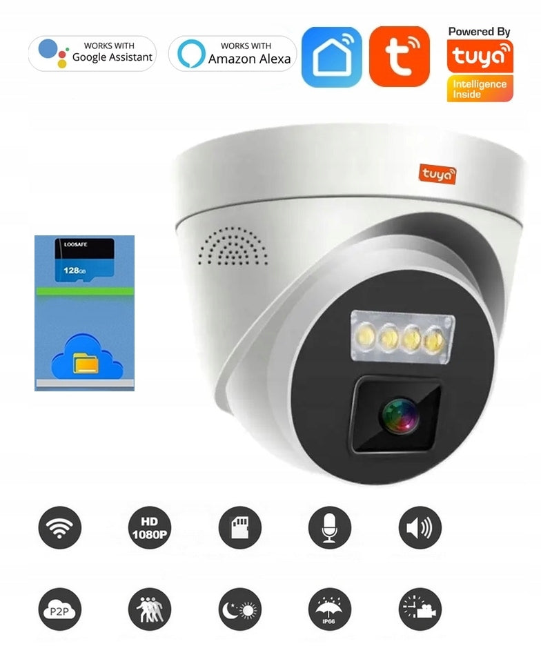 MONITORING OUTDOOR CAMERA PoE WiFi 5Mpx HD TUYA Packaging status original