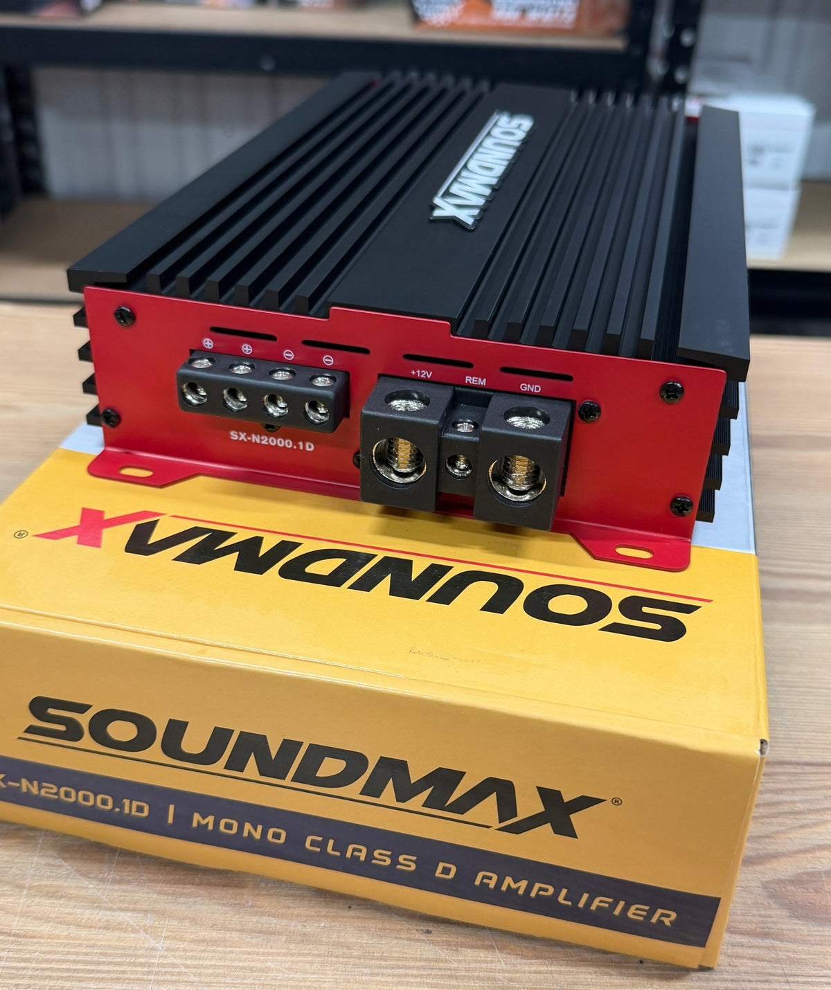 MONOBLOCK AMPLIFIER 2000W RMS SOUNDMAX SX-N2000.1D HI-INPUT CLIP PILOT Packaging status original