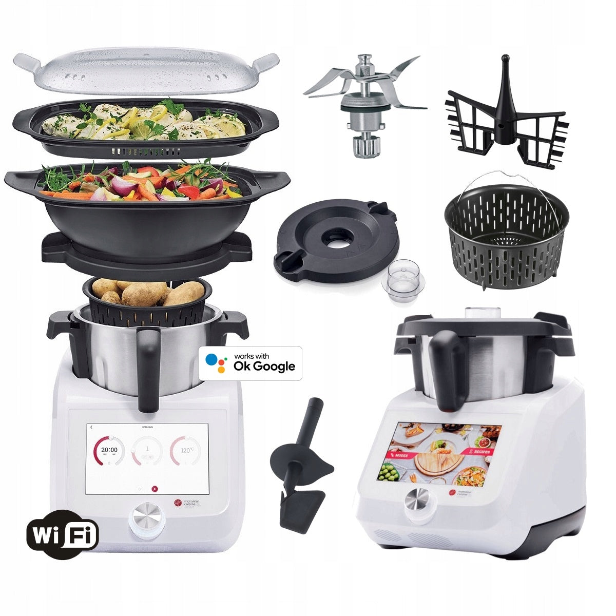 MONSIEUR CUISINE SMART LIDLOMIX ROBOT MULTIFUNCTIONAL INSTALLMENTS WIFI ACCESSORIES Brand SilverCrest