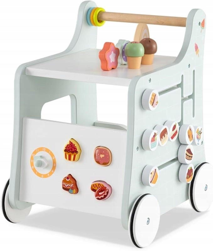 MONTESSORI AUXILIARY STROLLER FOR LEARNING TO WALK FROM 1 YEAR OF AGE WOODEN