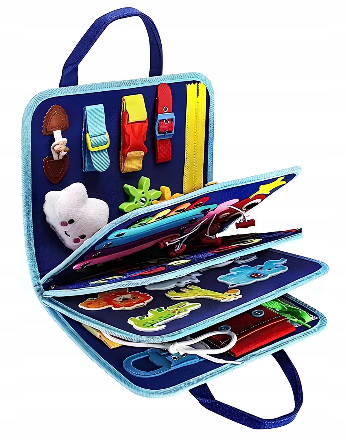 MONTESSORI BUSY BOOK SENSORY ACTIVITY BOARD TODDLER LEARNING TOY 8 PAGES Manufacturer code ZI-58