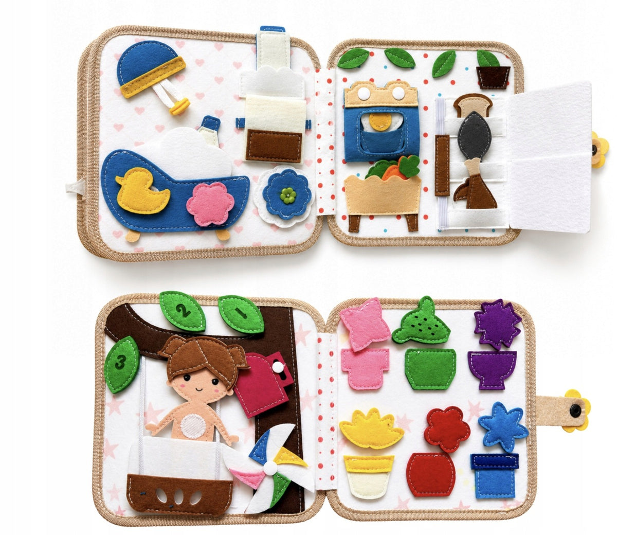 MONTESSORI EDUCATIONAL SENSORY MANIPULATION BOOK WITH MIRROR Brand Magical