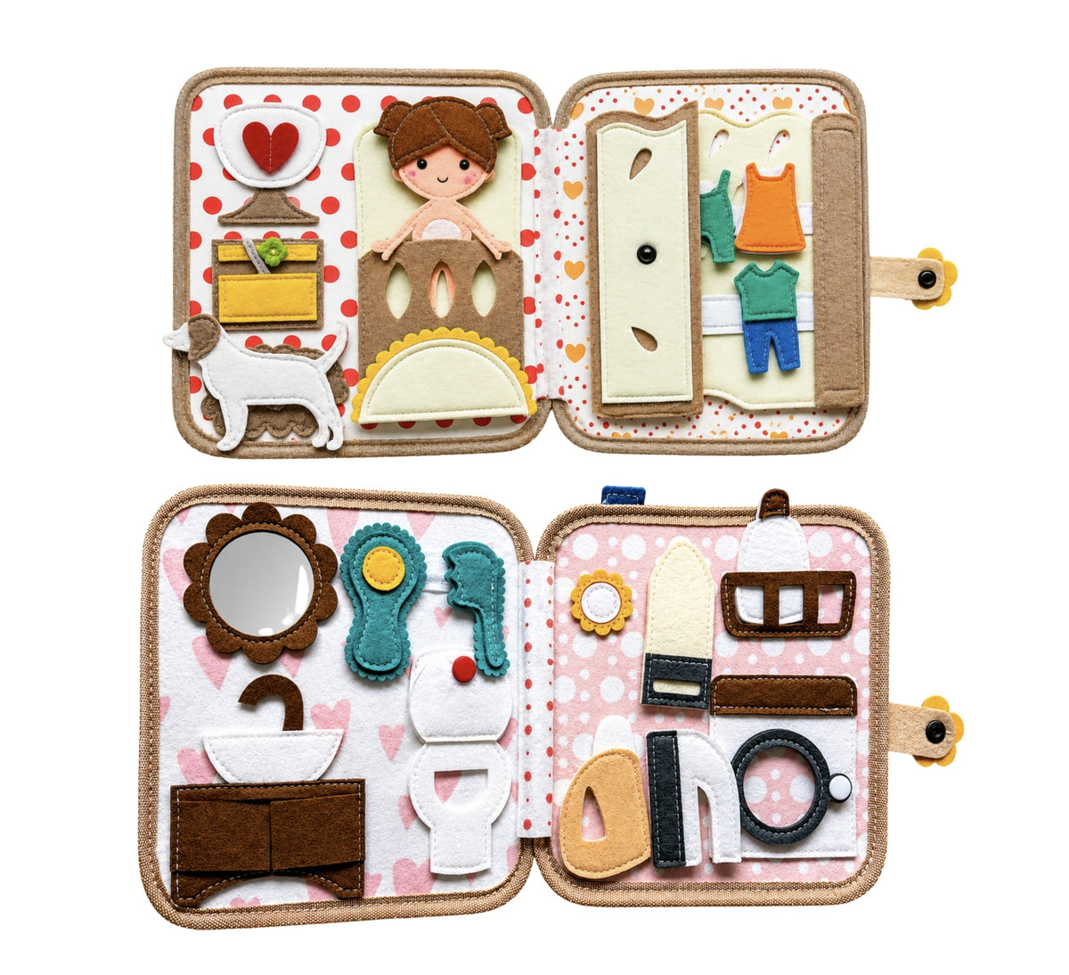 MONTESSORI EDUCATIONAL SENSORY MANIPULATION BOOK WITH MIRROR Manufacturer code Domek Zosia