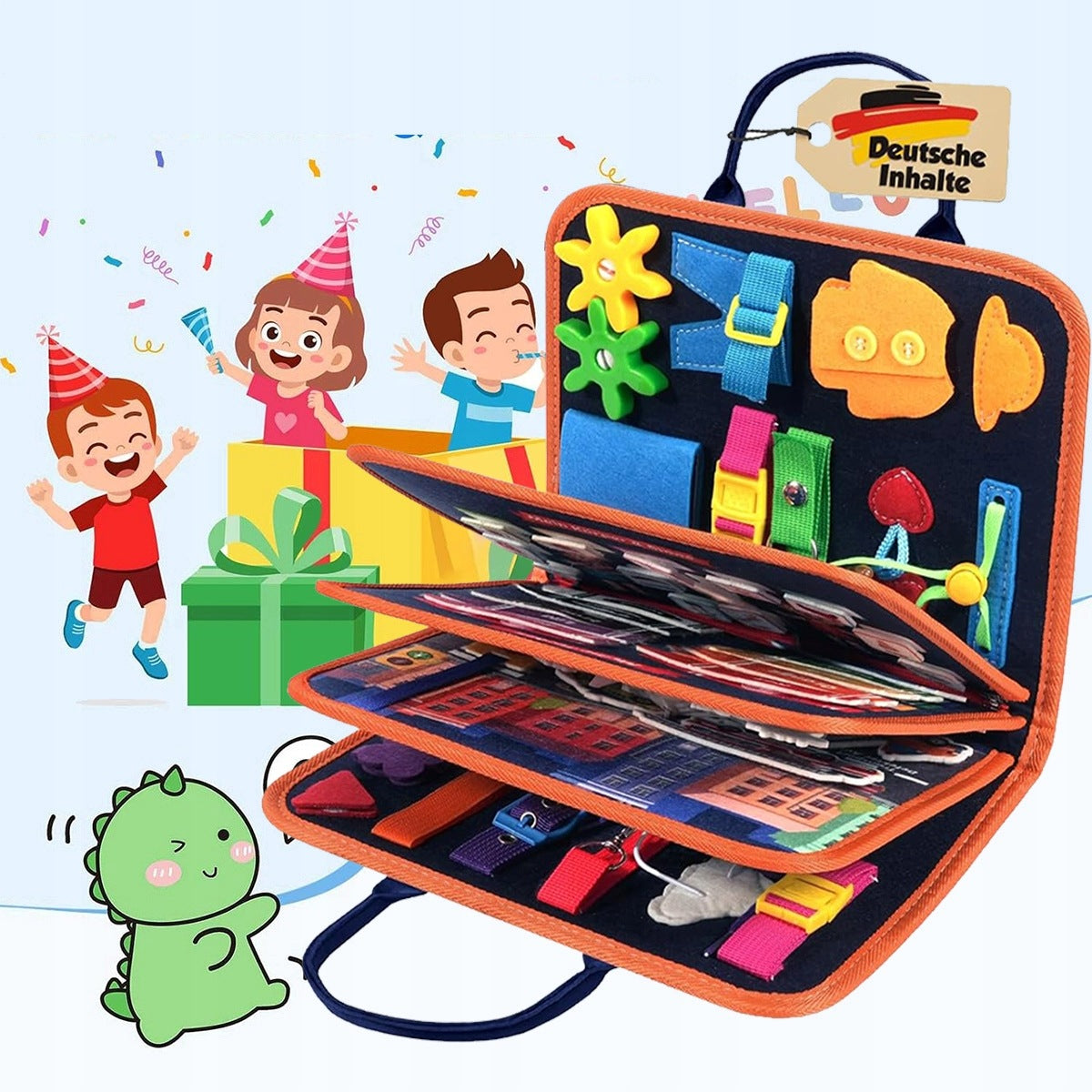MONTESSORI MANIPULATION BOARD EDUCATIONAL SENSORY BOOK Manufacturer code TYCHBUKV