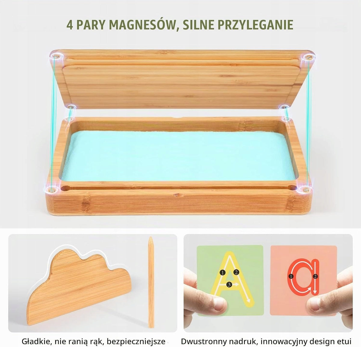 MONTESSORI TOY SAND DRAWING TABLE FOR CHILDREN PERFECT GIFT Packaging status original