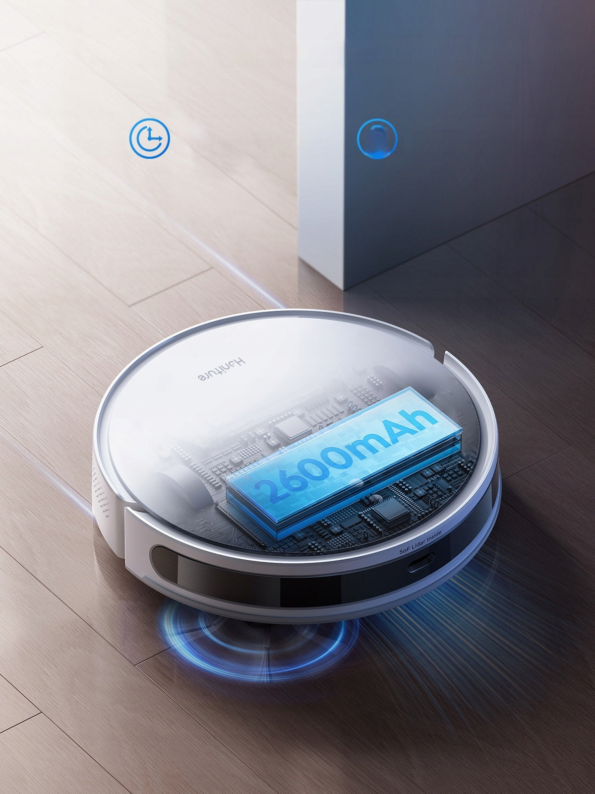 MOPPING ROBOT 3IN1 VACUUMING MOPPING SWEEPING 5KPA 2600MAH Wireless operating time 120 min