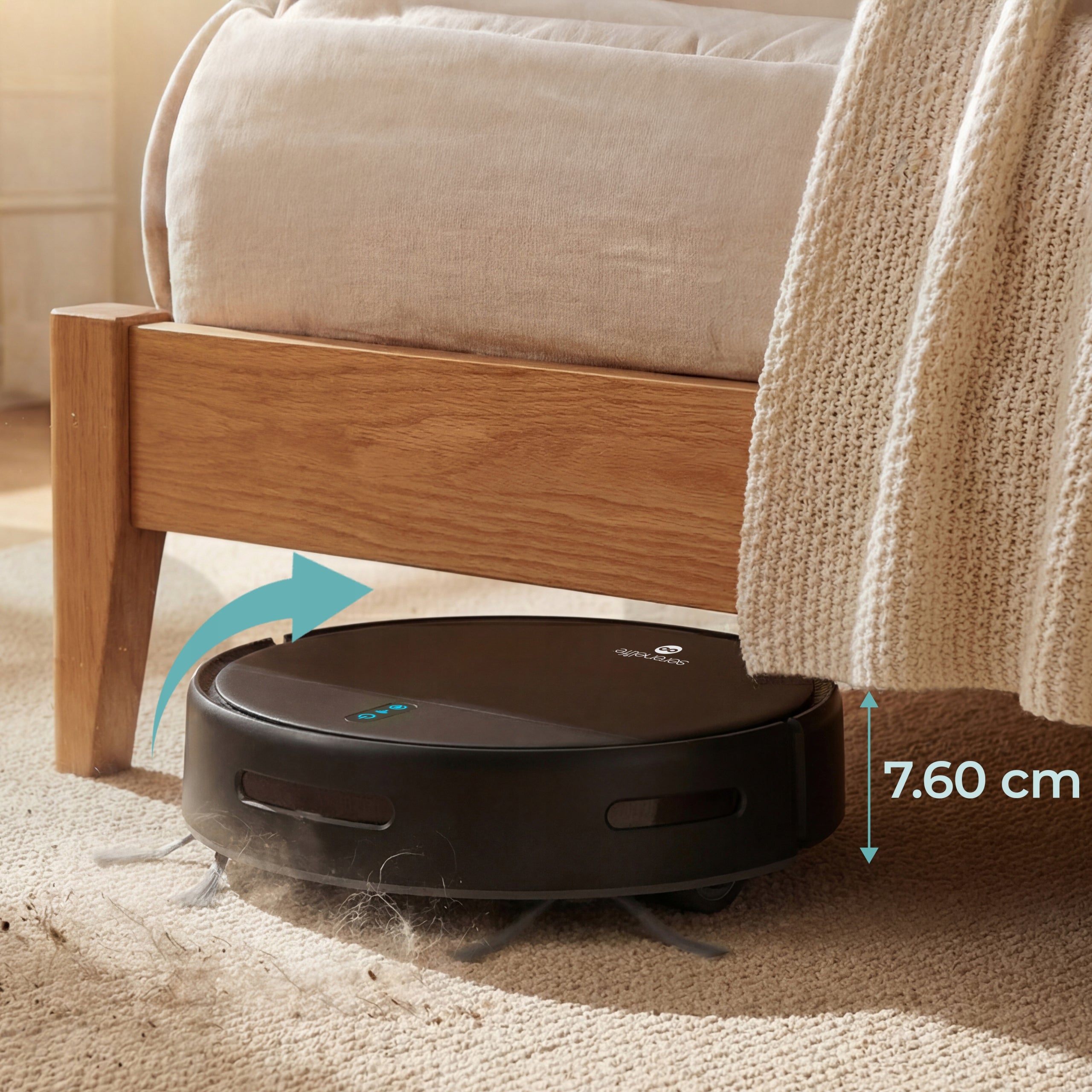 MOPPING ROBOT 3IN1 VACUUMING MOPPING SWEEPING 700PA Dominant color black