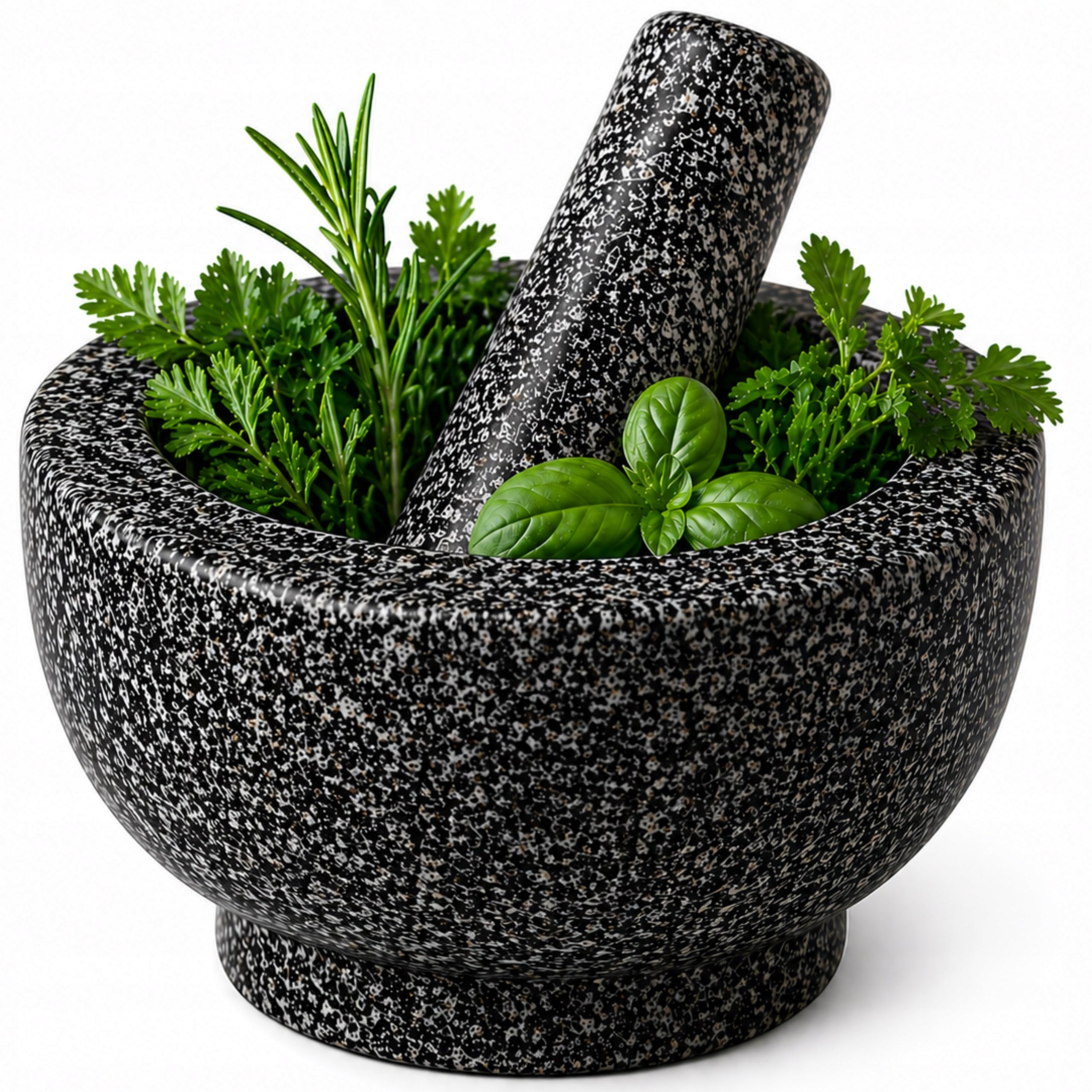 MORTAR STONE GRANITE KITCHEN FOR SPICES MEDICINE PESTLE CREO HOME Packaging status original