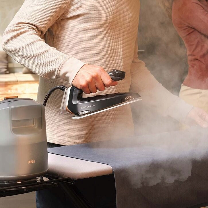 MOST POWERFUL STEAM GENERATOR STEAM STATION BRAUN CareStyle 7 Pro 2700W 8BAR Brand Braun