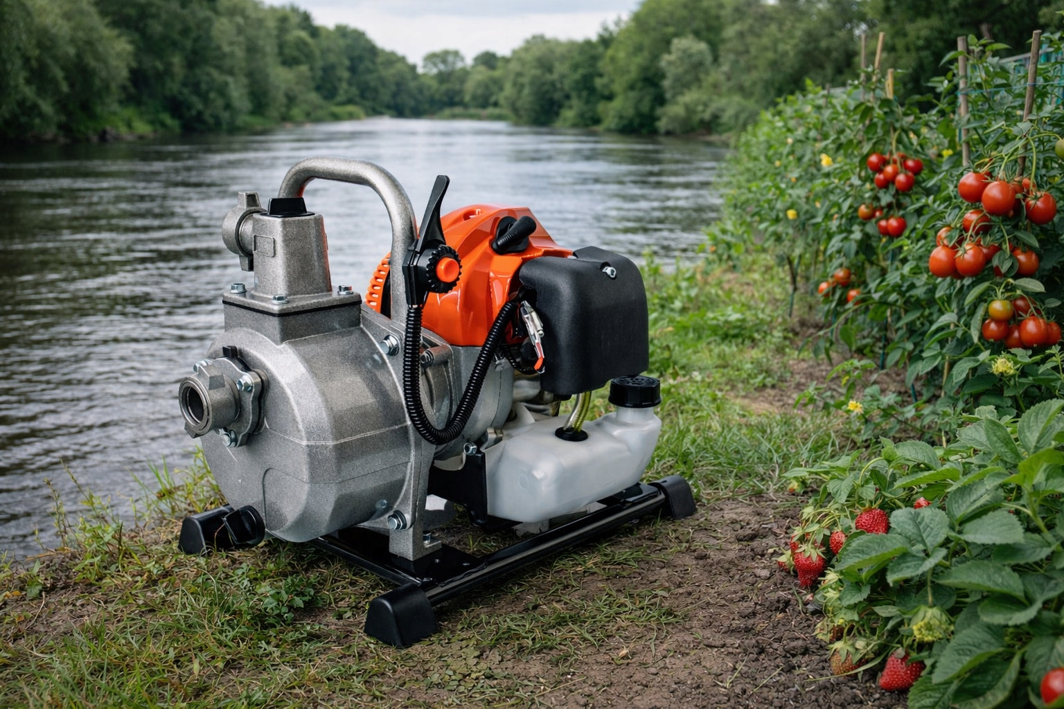 MOTO PUMP COMBUSTION PUMP EFFICIENT EASY SUCTION INTO WATER 350L/MIN 1" 5,2km Packaging status original