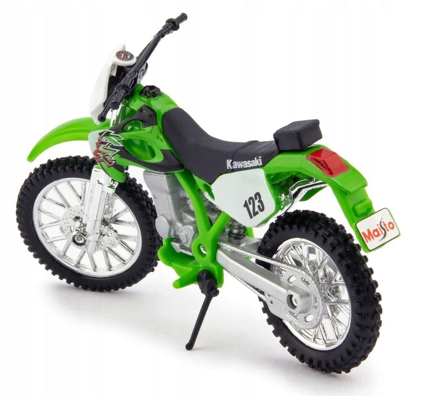 MOTOR KAWASAKI KLX 250SR 1:18 SCALE MODEL MAISTO FRESH METAL FAITHFUL 3+ Brand Maisto