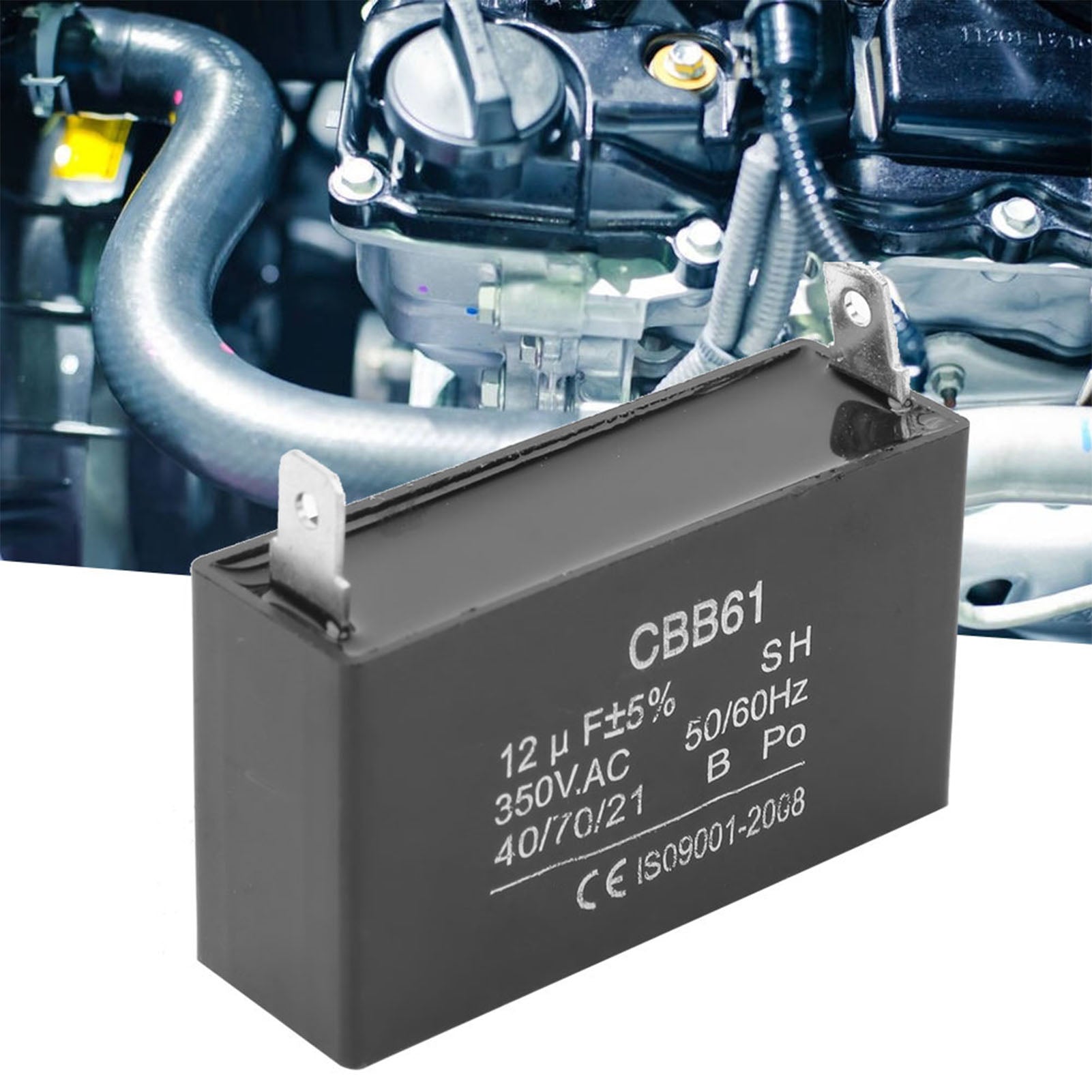 MOTOR STARTING CAPACITOR 350VAC 12UF Packaging status original