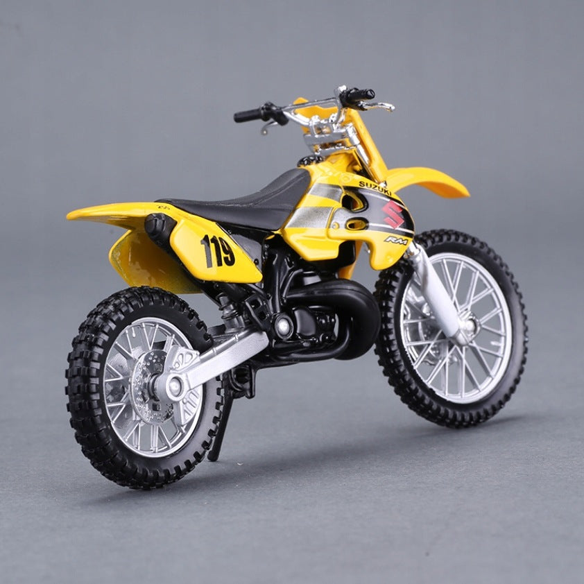 MOTOR Suzuki RM250 1:18 SCALE MODEL MAISTO FRESH METAL FAITHFUL MINIATURE Brand Maisto
