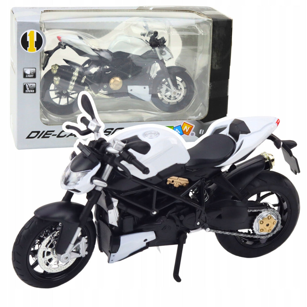 MOTORBIKE METAL SPORTS BATTERIES LIGHT MAKES A SOUND WHITE Brand no brand