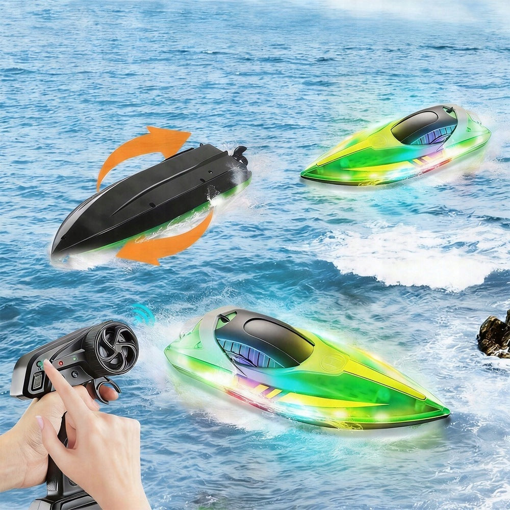 MOTORBOAT REMOTE CONTROLLED BOAT RC 15 KM/H WITH LED LIGHTING Brand Pan i Pani Gadżet