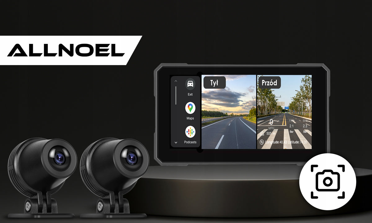 MOTORCYCLE STATION 2 CAMERAS DVR NAVIGATION CARPLAY ANDROID AUTO 5" Manufacturer code Stacja multimedialna na motocykl 2 Kamery DVR