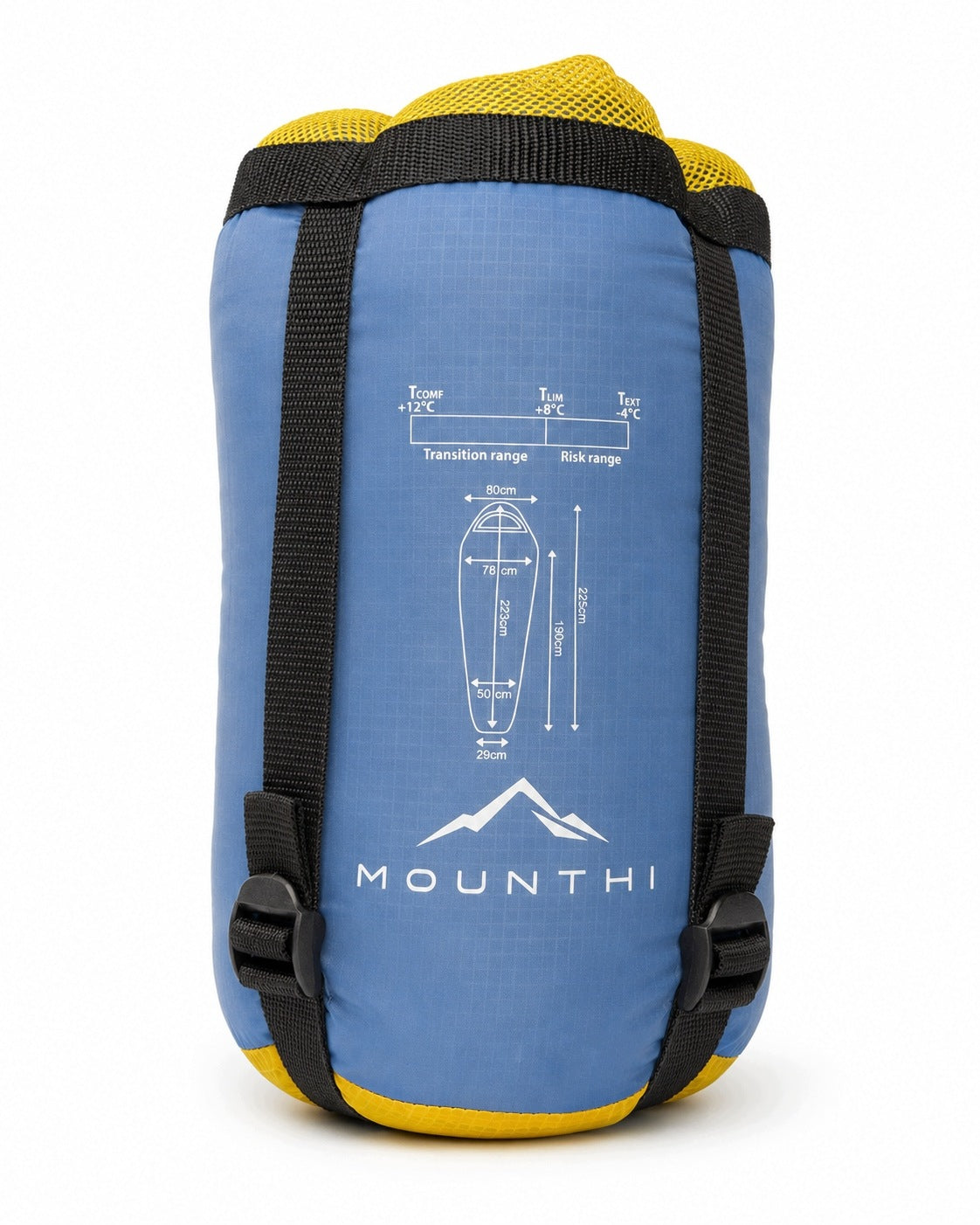 MOUNT HI Tourist Sleeping Bag Mummy Lightweight 720 grams Small with Hood Manufacturer code 806487