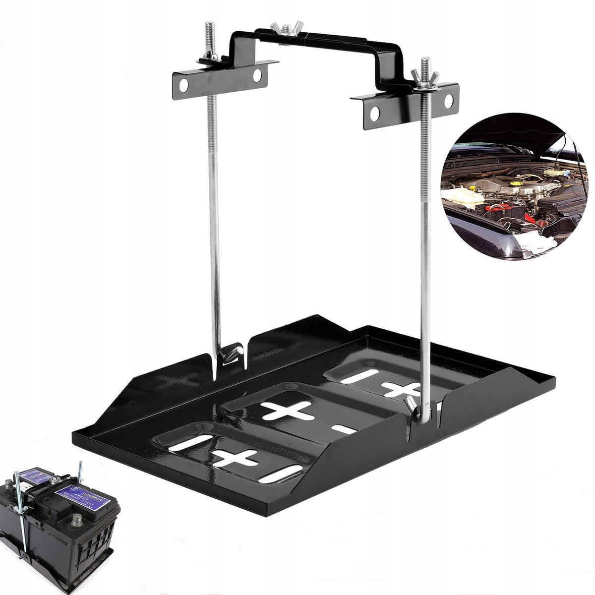 MOUNT HOLDER FOR BATTERY UNIVERSAL RESISTANT STEEL