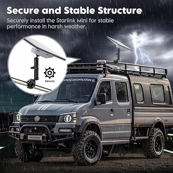 MOUNTING ASSEMBLY STARLINK MINI POST ADJUSTABLE HANDLE RV Manufacturer code 0046135145773