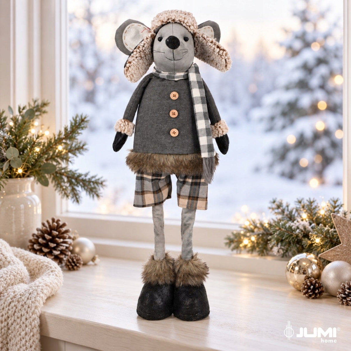 MOUSE Christmas gnome LARGE decoration CHRISTMAS gnome 74 cm ornament JUMIhome Brand Jumi