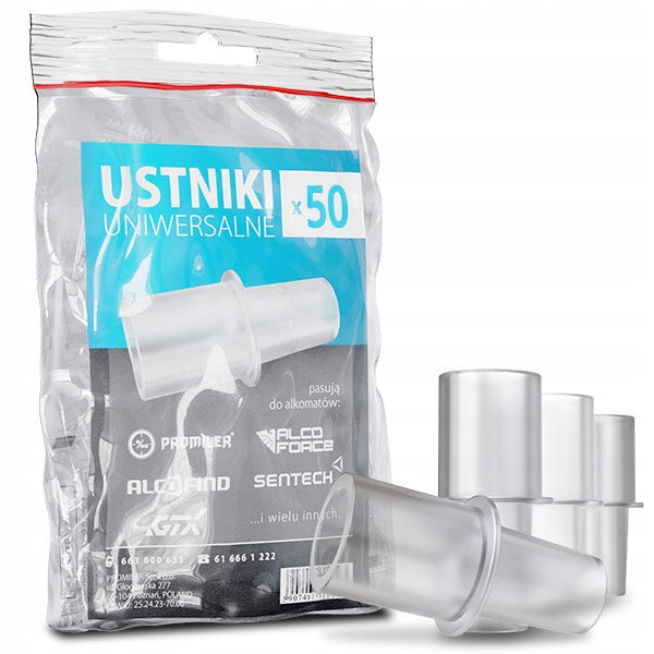MOUTHPIECES FOR BREATHALYZER AF-35 AL 6000 / 7000 ALCOFORCE EVO AL8000 plus | 50pcs