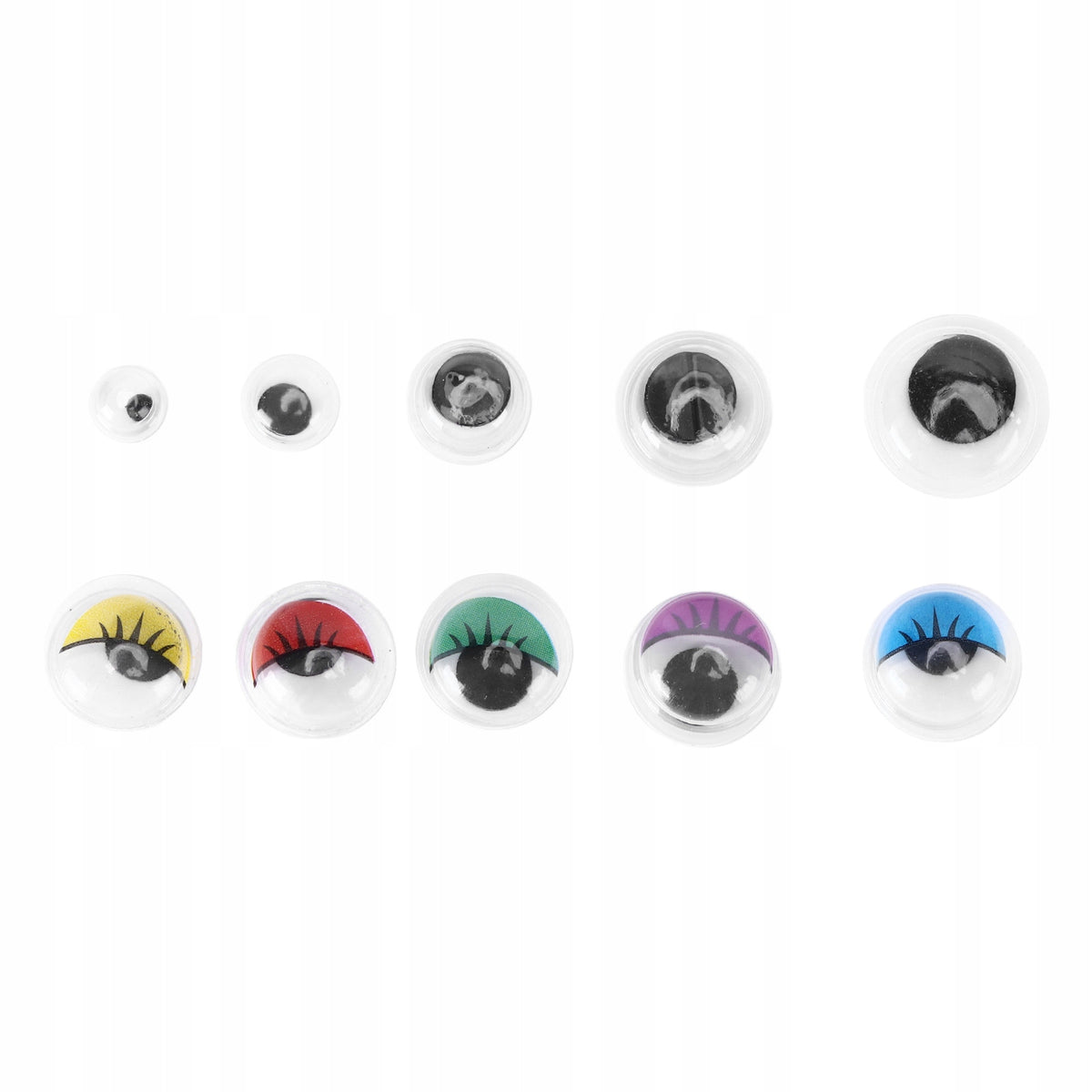 MOVABLE EYELETS SELF-ADHESIVE EYES FOR DECORATION PLUSH TOYS 10mm 420 PCS EAN (GTIN) 0637495919496