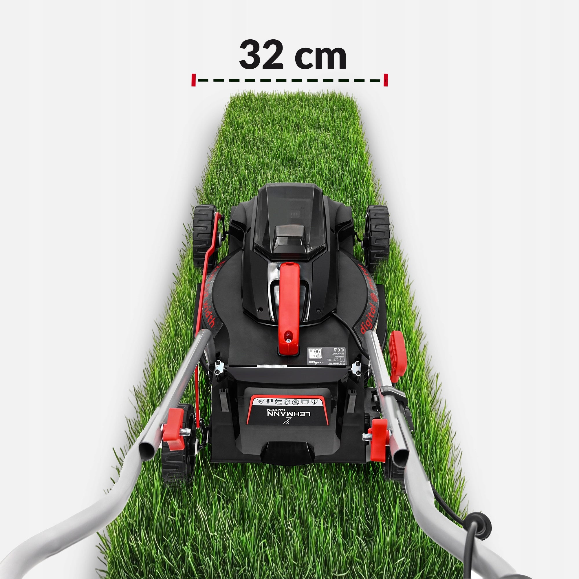 MOWER CORDLESS INDUCTION MOTOR 40V CHARGER POWERFUL BATTERY Basket capacity 30 l