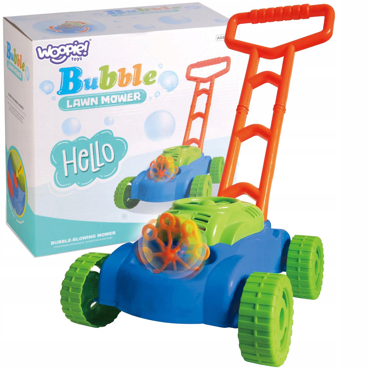 MOWER MACHINE FOR MAKING SOAP BUBBLES PUSHER LEARNING TO WALK SOUND