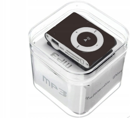 MP3 PLAYER CLIP HEADPHONES + SD CARD 8GB USB Brand Qilive