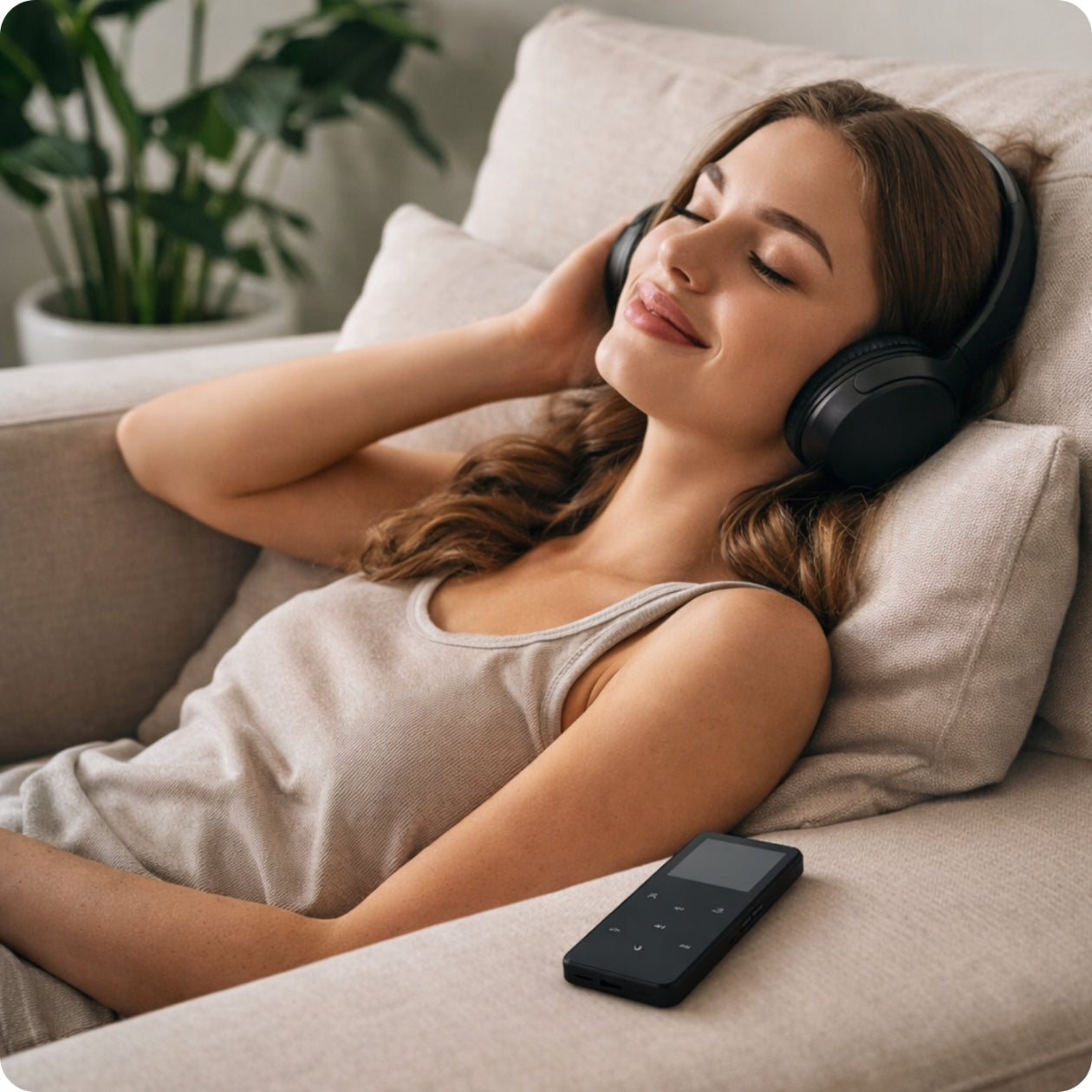 MP3 PLAYER MUSIC BLUETOOTH RADIO FM 32GB PORTABLE AUDIOBOOK HEADPHONES Packaging status original