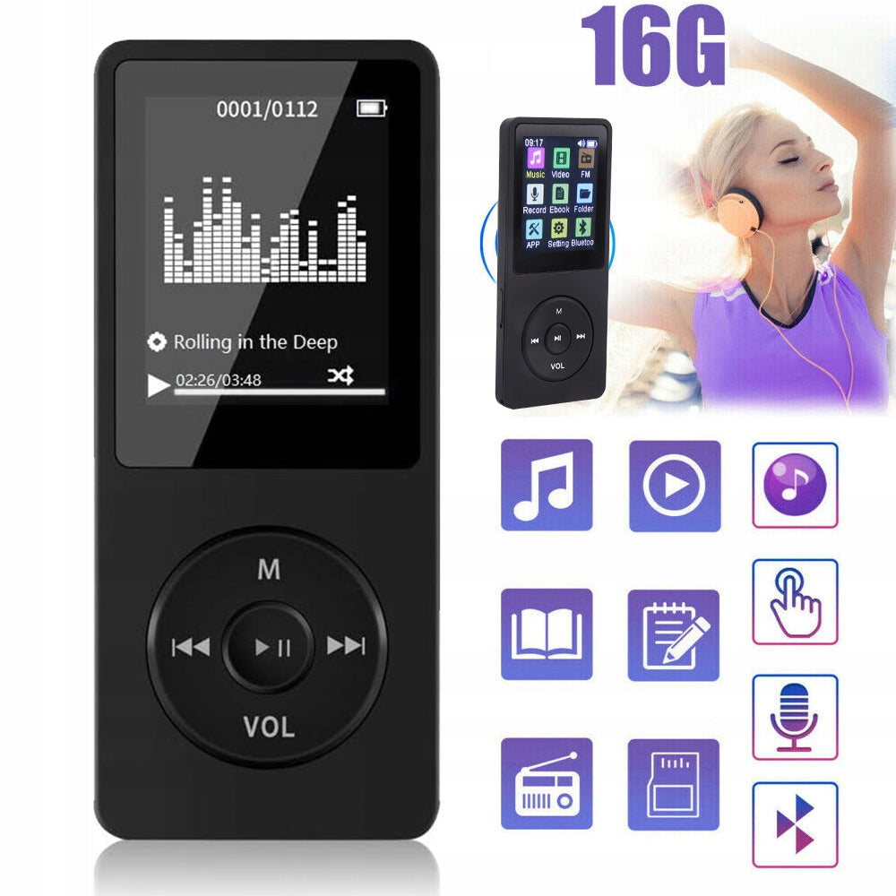 MP3 PLAYER PORTABLE LOSSLESS MP3 16GB PLAYER WITH 1.8 INCH SCREEN Brand no brand